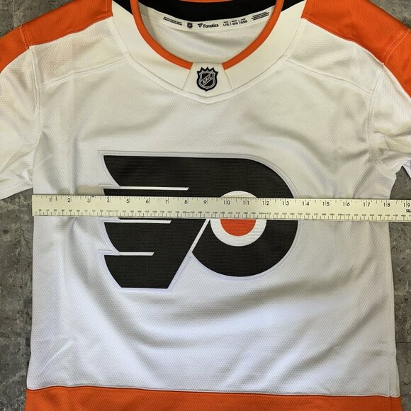 Philadelphia Flyers Jersey Youth Large XL Fanatics Breakaway White Orange - Picture 5 of 6